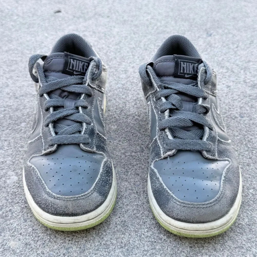 Nike Dunk Low SE GS Halloween distress kids shoes 2Y 2022 Iron Grey Phantom